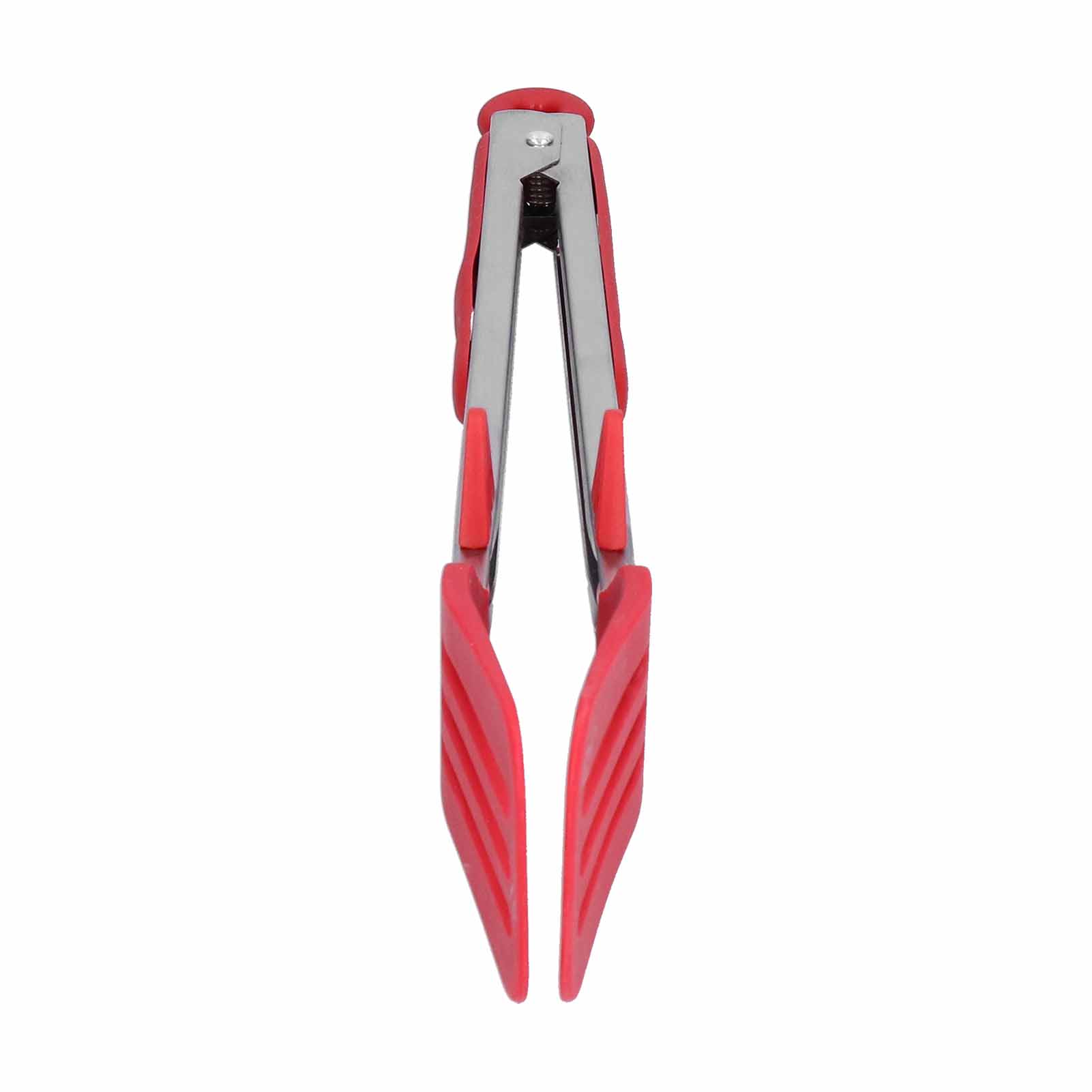 Grillzange Aus Edelstahl Und Silikon, Steakzange Zum Grillen, Grillutensil, 30 Cm, Rot, 1 Stück