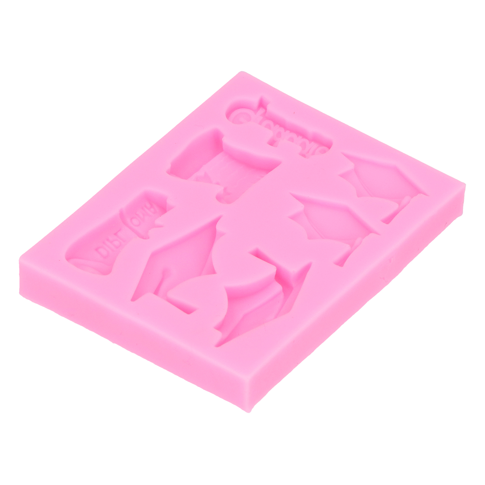 Diy-silikonform Für Absolventenhüte, Schokoladenkuchendekoration, Fondant, Backzubehör, Küchenutensilien, Rosa
