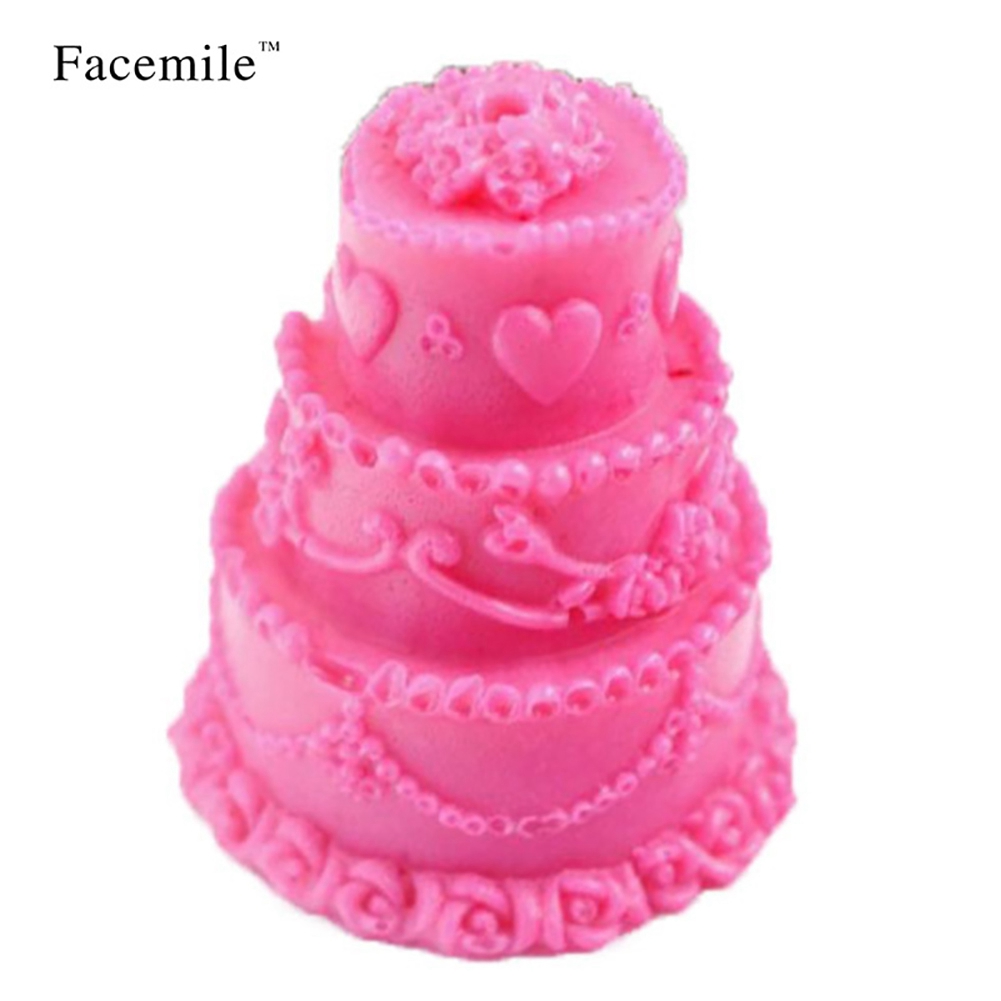 Dekorative Silikonform Für Fondantpudding, Diy-seifenherstellung, Flexible Kuchenform, Kreatives Backen, Einzelpackung