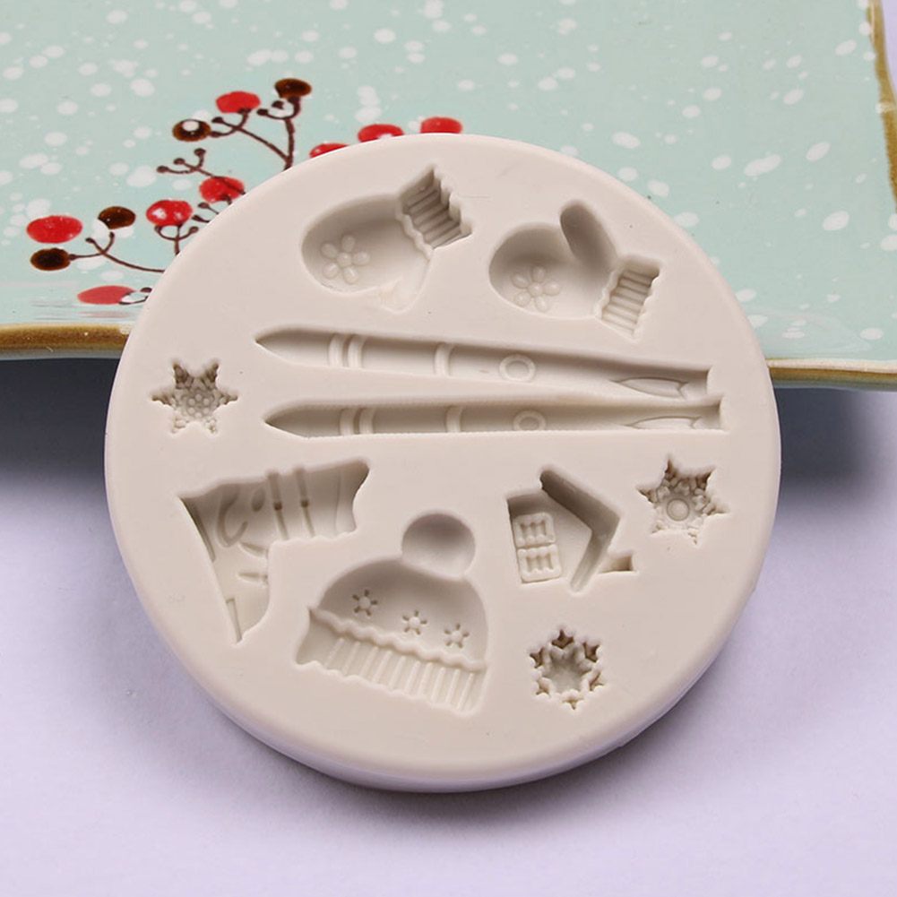 Diy Silikon-weihnachts-schokoladenform – Hirsch-, Tannenzapfen- Und Bärenform Für Kuchen 01