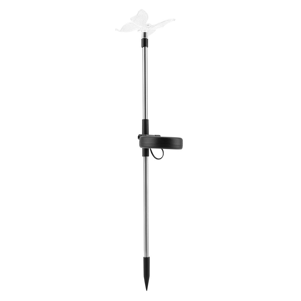 Set Mit 3 Farbenfrohen Led-solar-gartenleuchten, Schmetterlings-/vogel-/libellen-dekor, Kabellos, Wasserdicht, Für Terrasse Und Gehweg, Rasenbeleuchtung Im Freien.