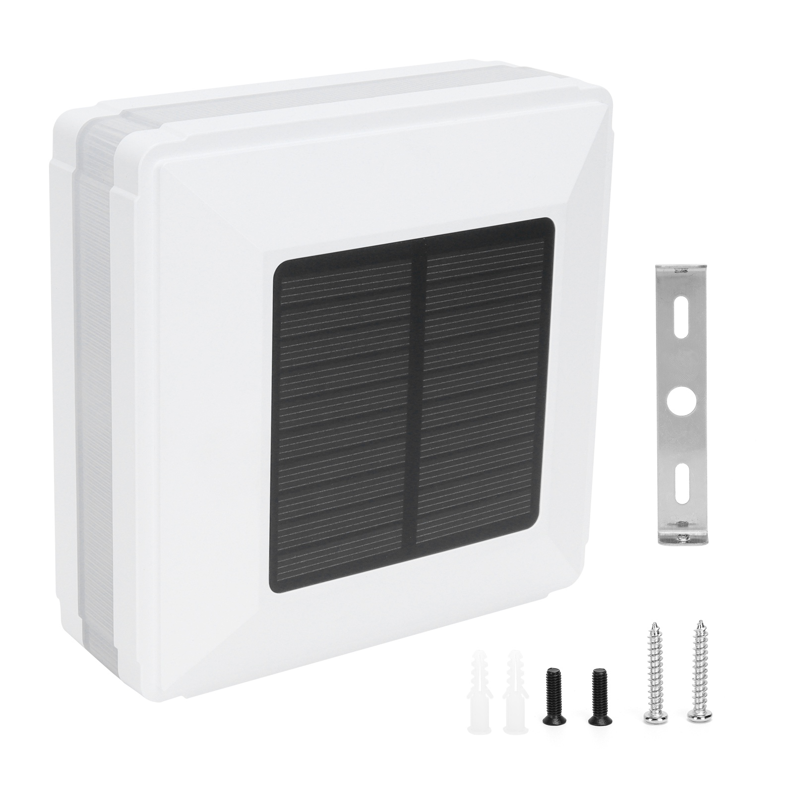 Solar-pfostenleuchte, Wasserdicht, Dämmerungssensor, Zaunkappe Für Den Außenbereich, Garten- Und Hofdekoration, Weiß (warmweiß, Grün)