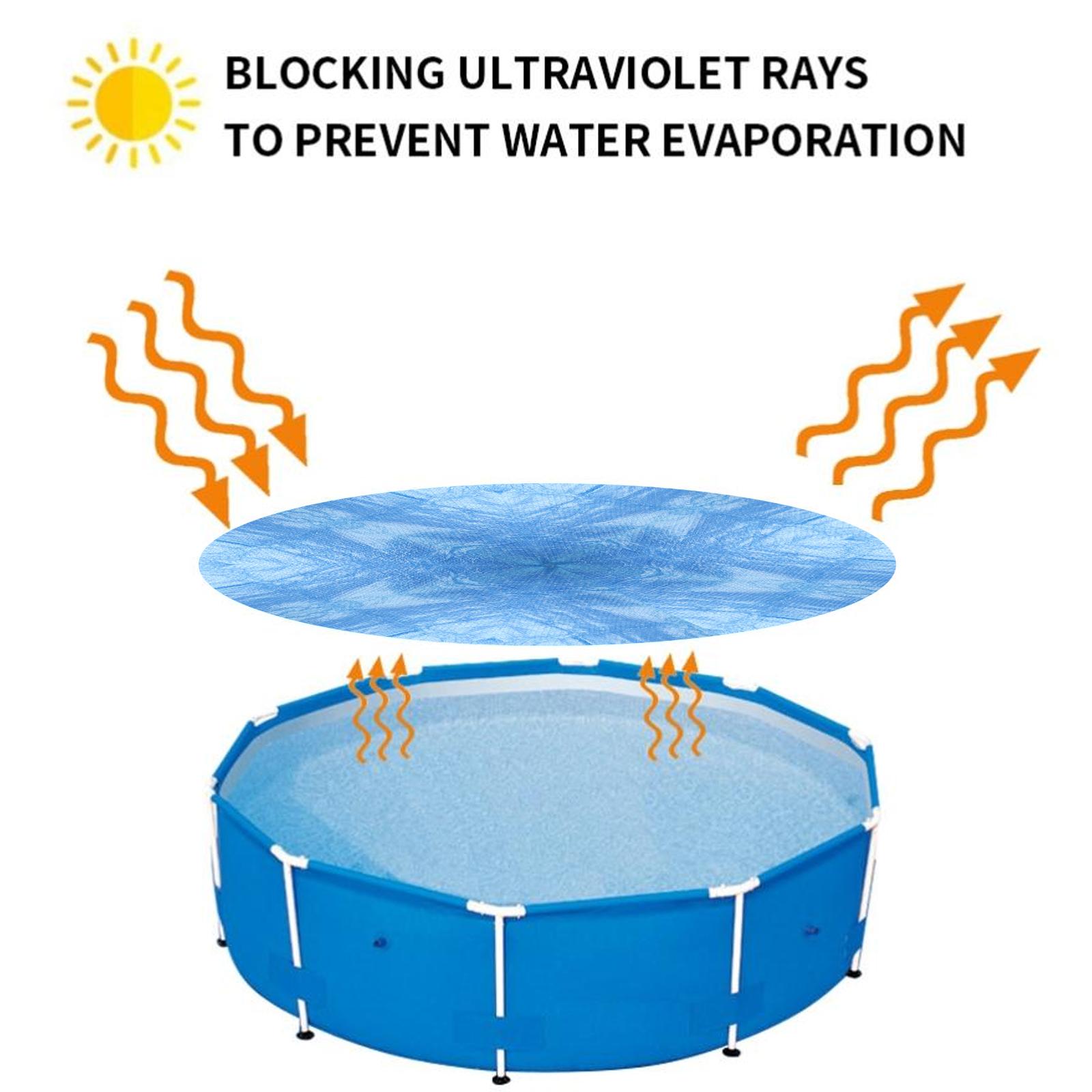 Blaue Solar-poolabdeckung, Strapazierfähige Heizabdeckung, Wärmeschutz Für Außenpools, Wasserdichte Uv-abdeckung, Solarfolie Für Aufstell- Oder Einbaupools, Einzelpackung.