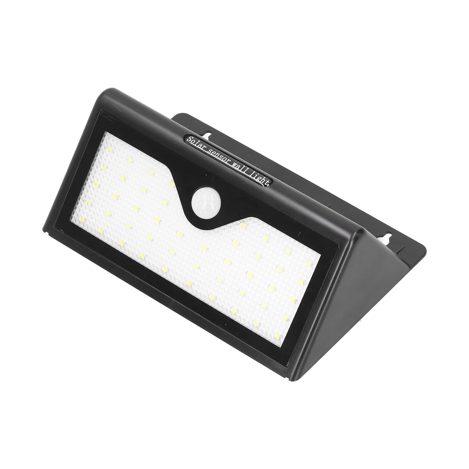 Dreieckige Solar-wandleuchte Mit 46 Leds, Infrarotsensor, Ip65 Wasserdicht, Helle Und Robuste Leuchte Für Den Außenbereich
