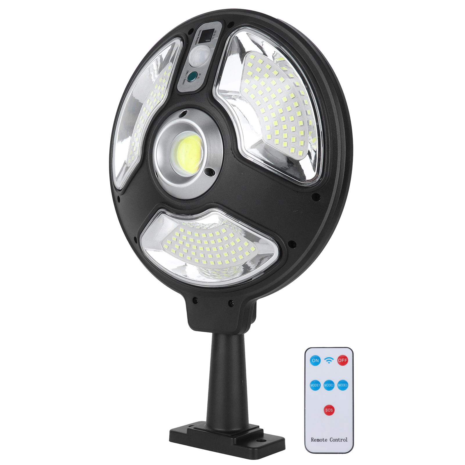 Wasserdichte Led-solar-stehleuchte Für Den Außenbereich Mit Bewegungssensor Und Fernbedienung, Garten-/villa-dekoration, Wandbeleuchtung