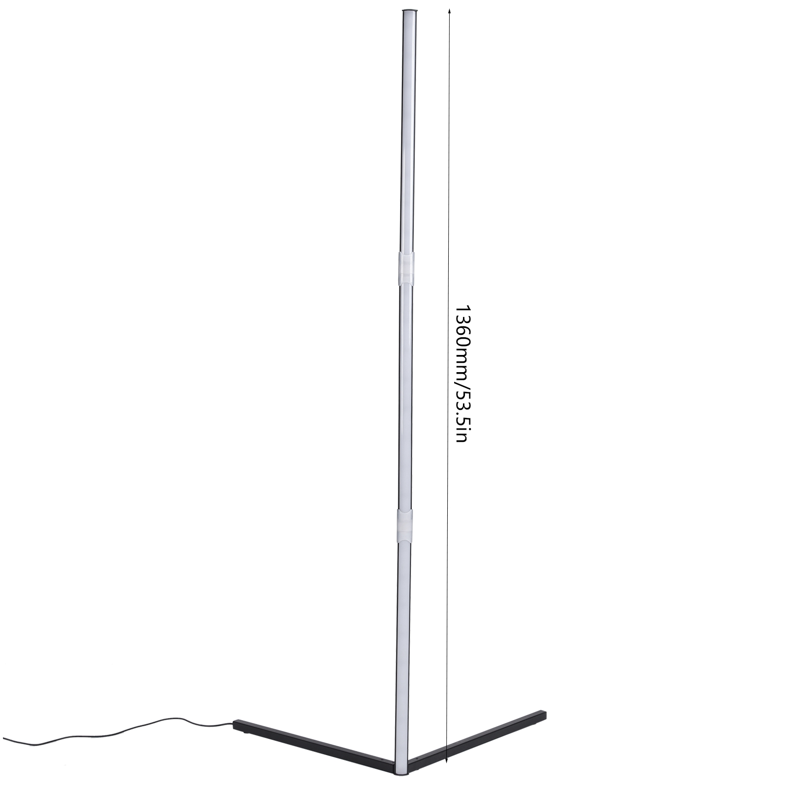 Moderne Dreieckige Led-stehlampe, Farbenfrohes Rgb-ambientelicht Für Ecken, Fernbedienung Inklusive, 100-240 V, Schlichtes Und Elegantes Design.