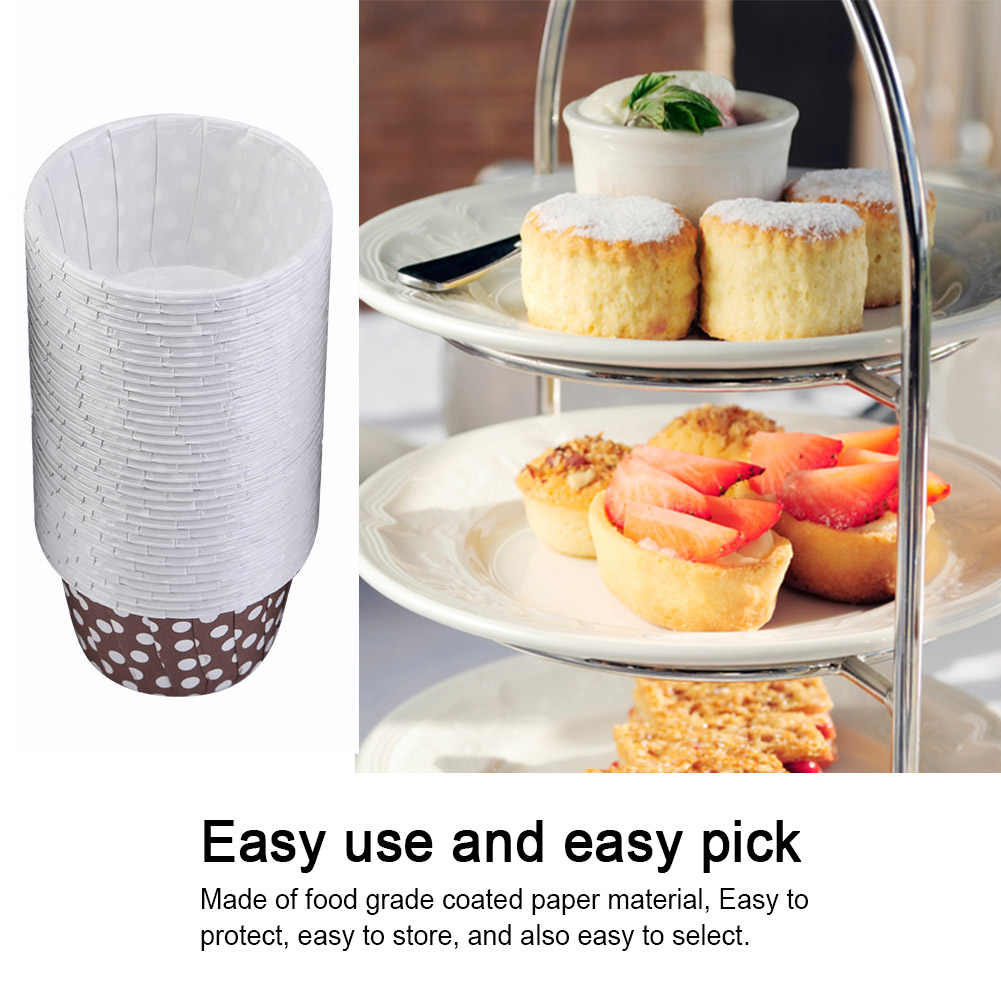 100 Mini-rundförmchen Aus Papier Für Cupcakes Und Muffins – Ideal Zum Backen, Für Partys, Hochzeiten Und Cafés