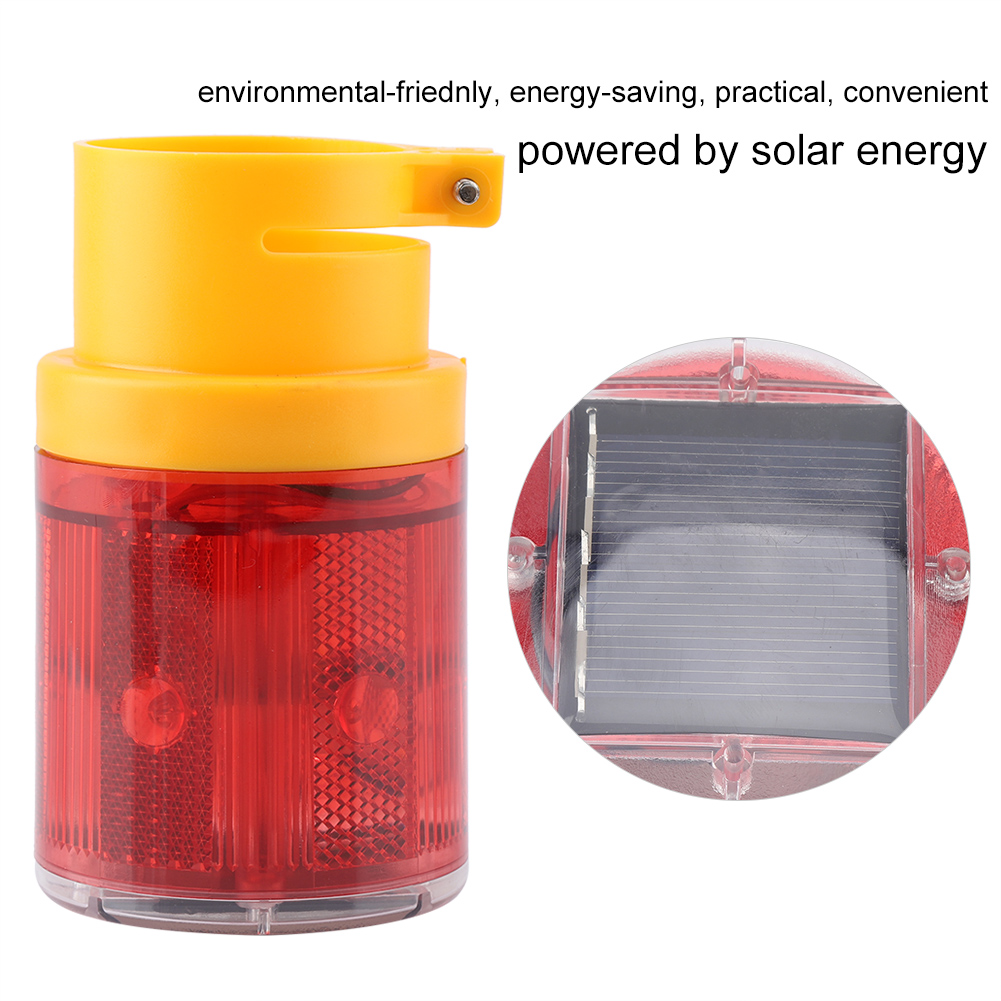 Solarbetriebene Led-blinkleuchte, Rotes Stroboskoplicht Für Außenalarmanlagen, Wasserdichtes Notsignal, Drahtloses, Autarkes Notlicht
