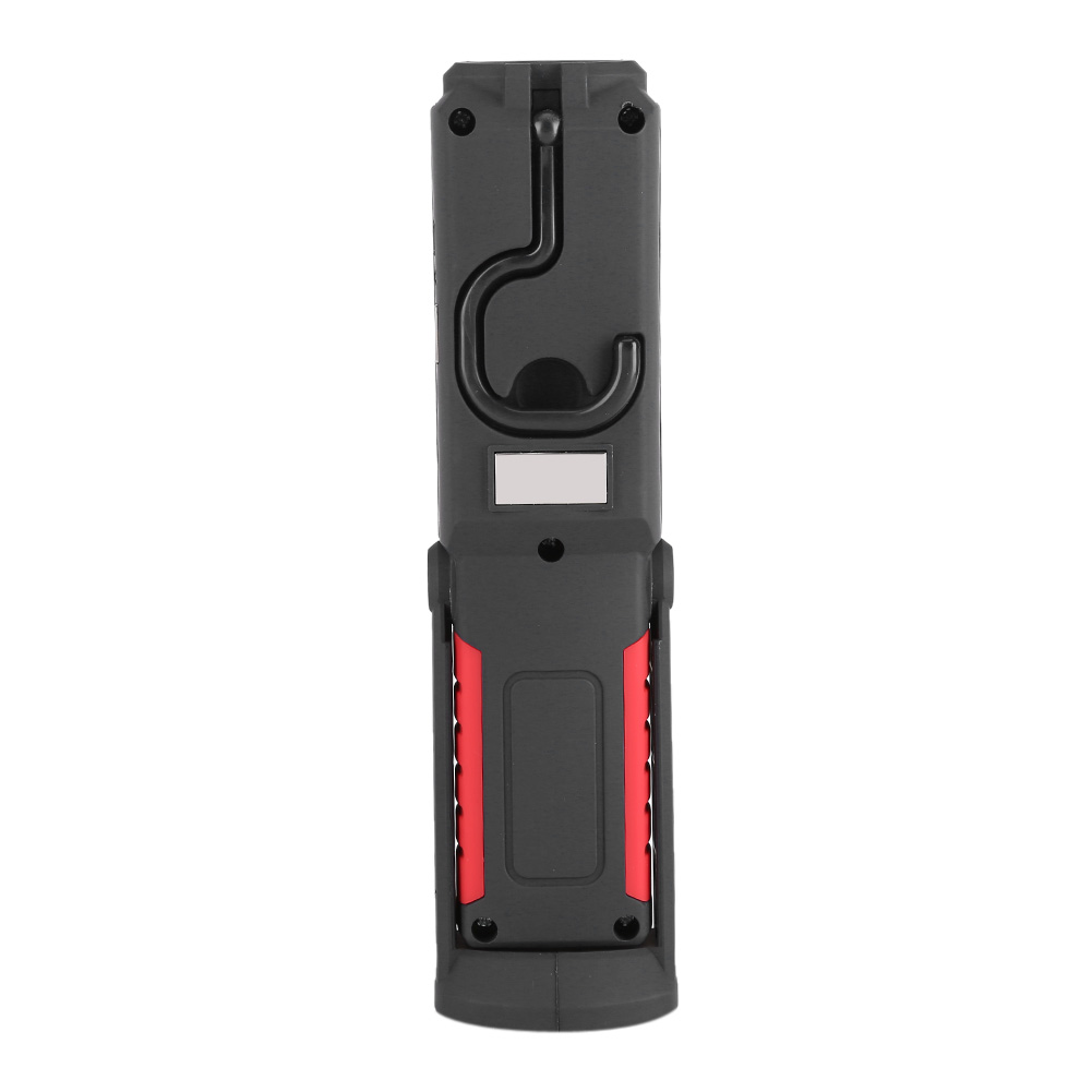 Wiederaufladbare 3-w-led-taschenlampe Mit Roter Cob-brille, Notfall-arbeitsleuchte Für Camping Und Freizeit, Rettungsleuchte Mit Magnethalterung, Tragbare Magnetleuchte, Rote Led-bauleuchte
