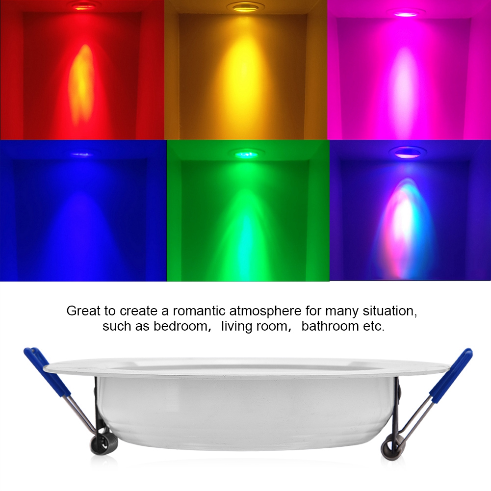 10w Rgb Led-einbauleuchte Mit Fernbedienung, Dimmbarer Deckenstrahler, Moderner Strahler, Ideal Für Wohn- Und Schlafzimmer, Wand- Oder Pendelbeleuchtung.