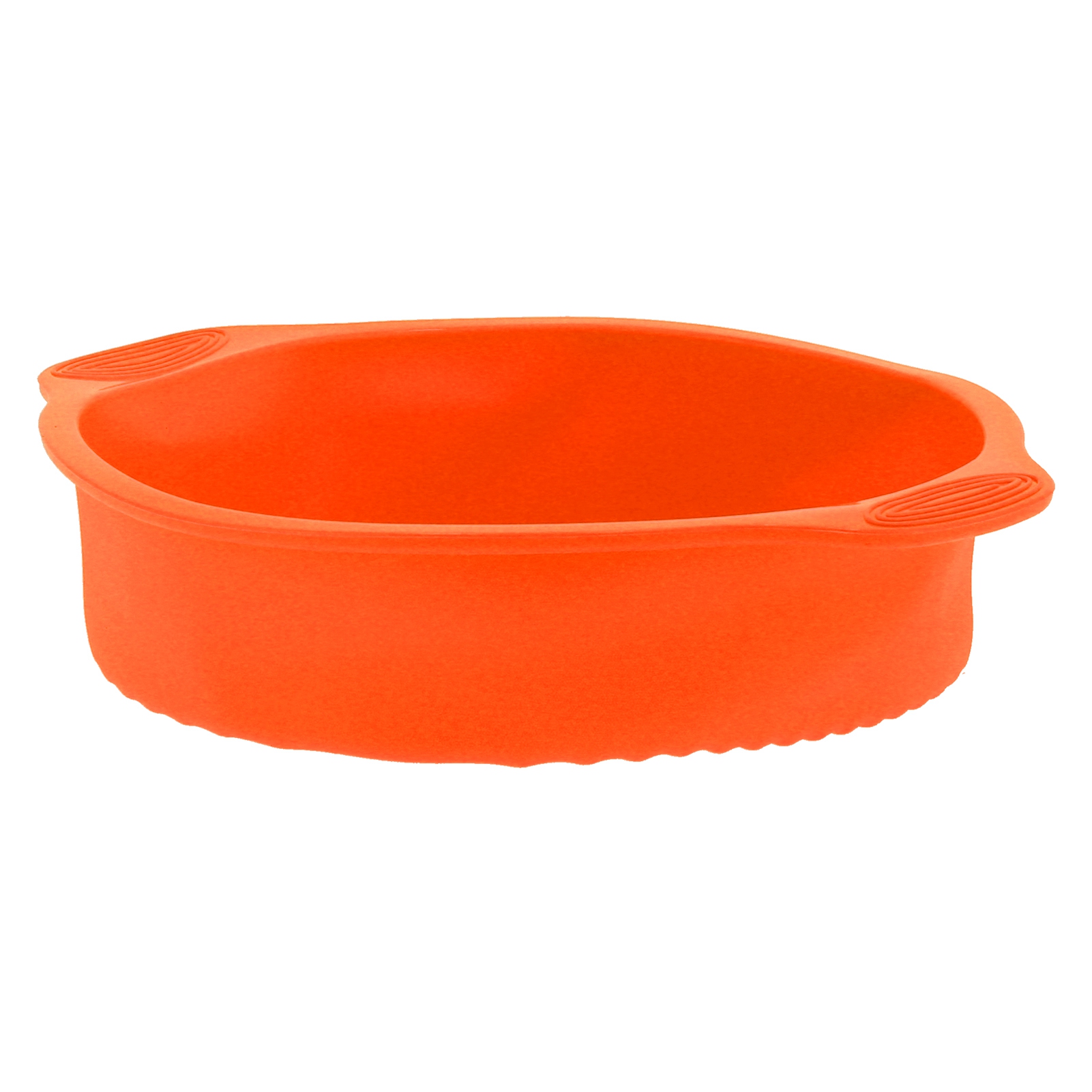 Runde Silikon-kuchenform (23 Cm Durchmesser) Mit Antihaftbeschichtung, Brotform Für Den Backofen, Ideal Zum Kochen Und Backen Zu Hause (orange)
