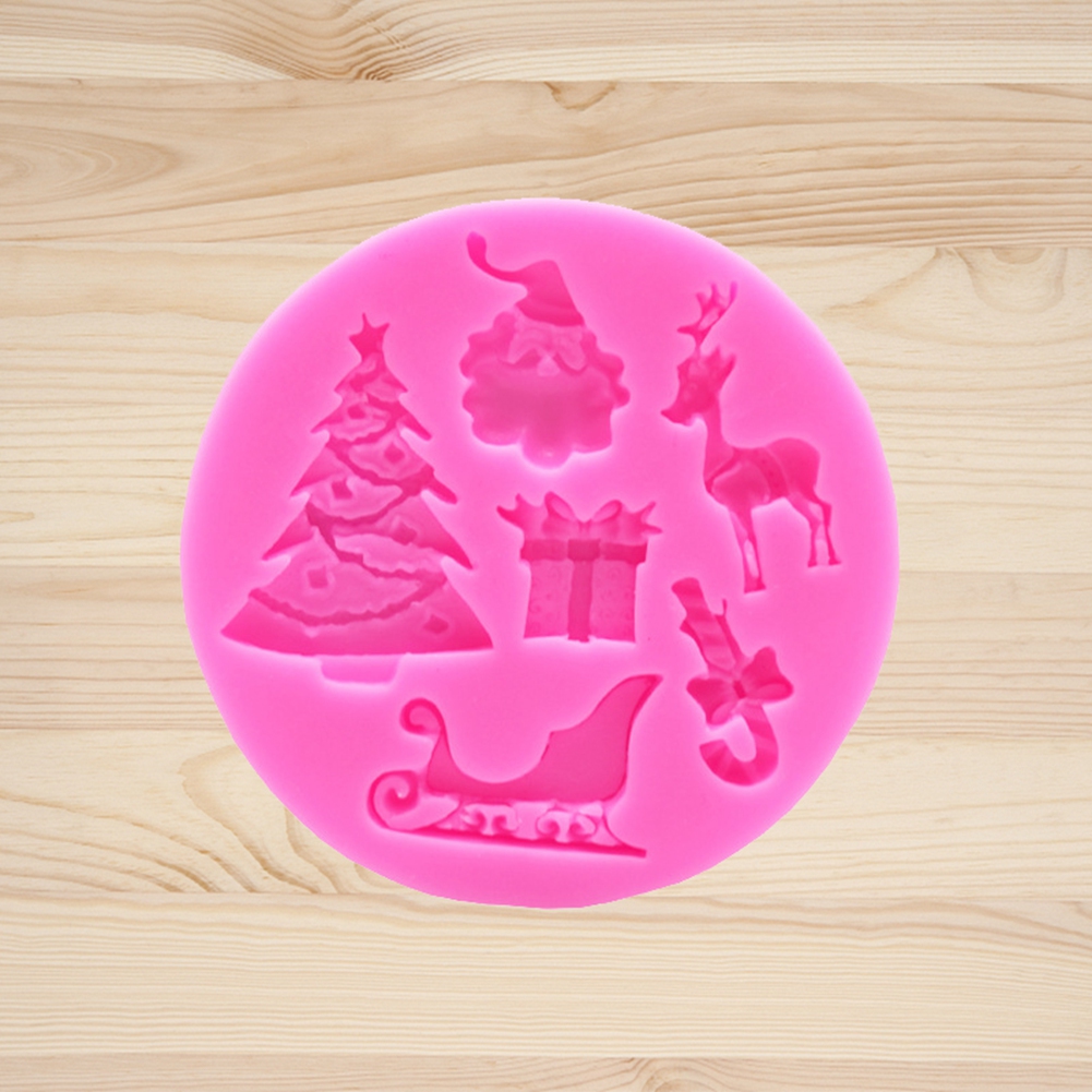 Weihnachtliche Silikonform Zum Selberbacken, Für Schokolade, Fondant, Dekorative Torten, Modellierwerkzeug (17)