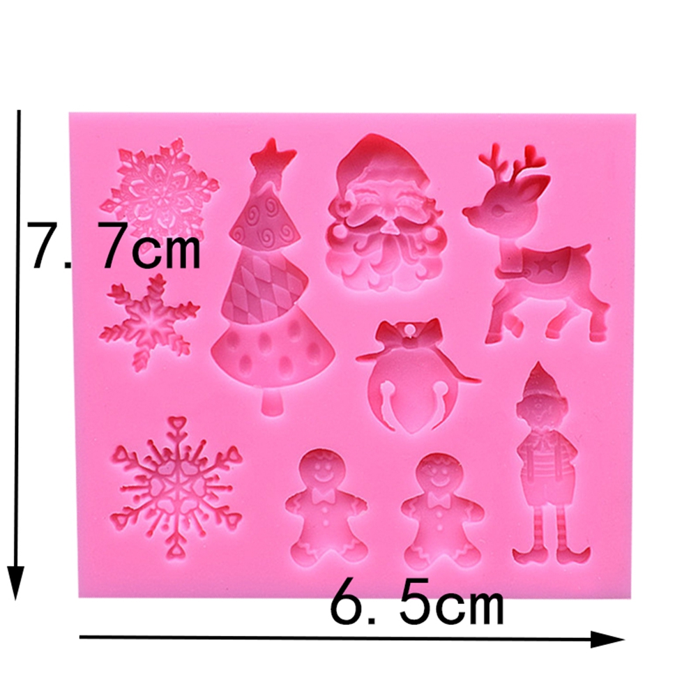 Weihnachtliche Silikonform Für Kuchen, Schokolade, Fondant, Diy-mehrzweck-dekorationsform, Festliche Backform, Nr. 9