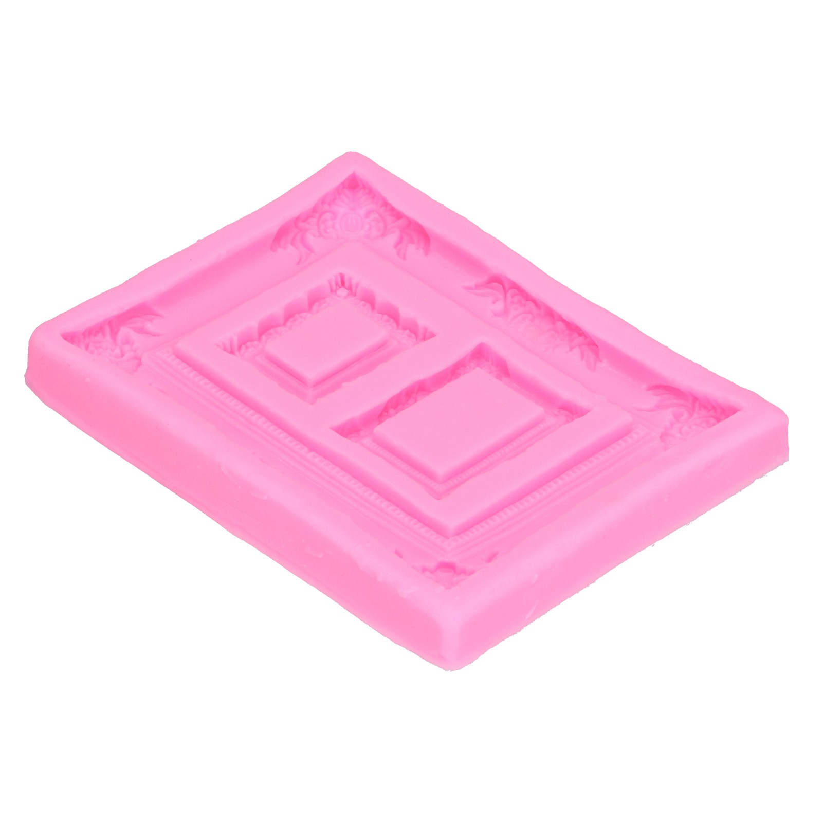 Rosa Silikonform, Retro-fotorahmen, Dekorationswerkzeug Für Fondanttorten, Schokolade, Modelliermasse, Kreative Form.