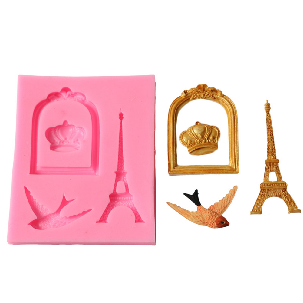 Turmförmige Silikonform Für Kuchen, Kekse, Schokolade, Zuckerpaste, Backutensil, 3d, Wiederverwendbar, Antihaftbeschichtet, Lebensmittelecht
