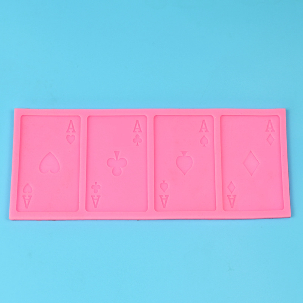 Lebensmittelechte Silikon-backform In Pokerform Für Schokolade, Kekse, Zucker, Backofen, Küchenutensil, 1 Stück