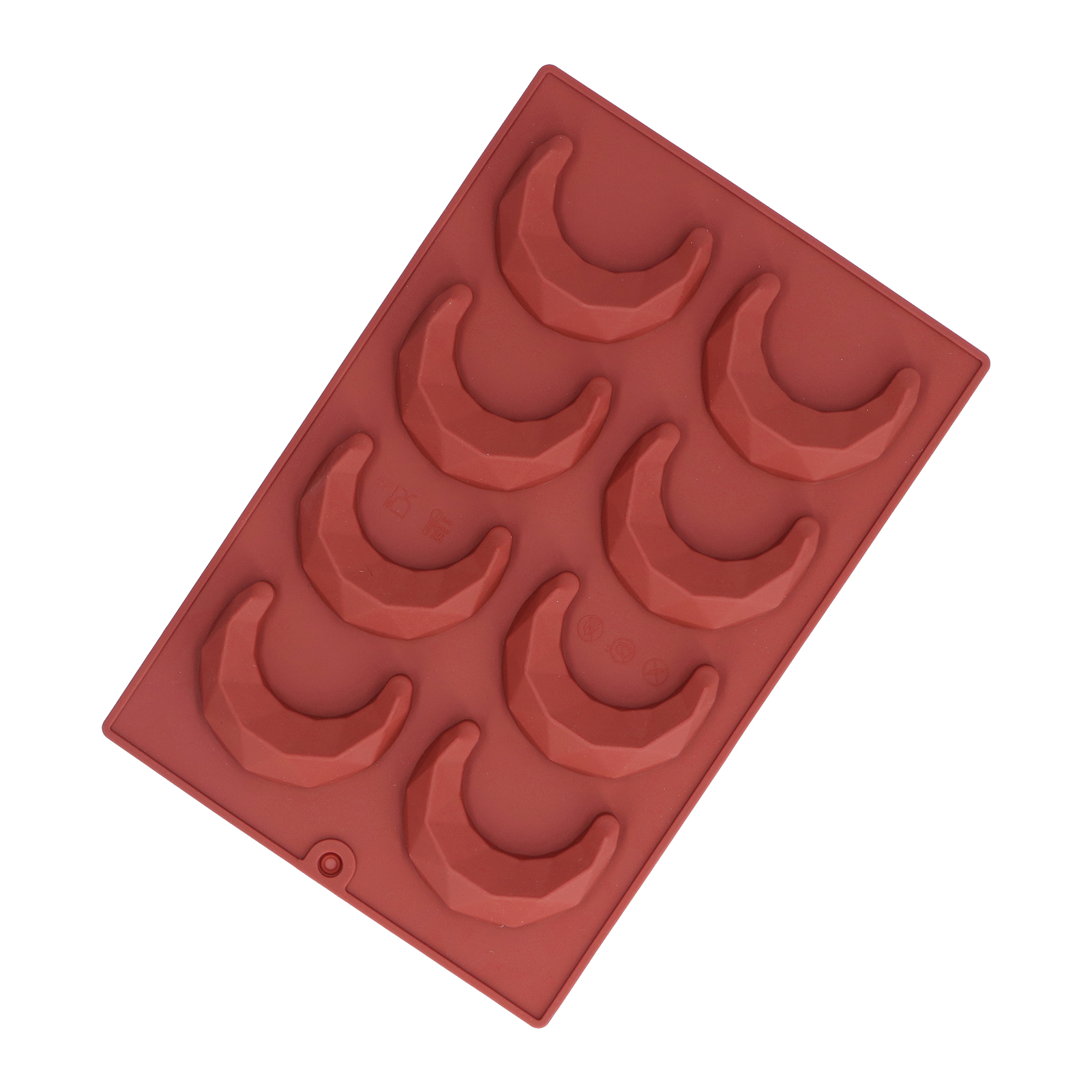 3d-mondform Mit 8 Mulden Für Schokolade, Süße Kuchen, Hausgemachtes Gebäck, Silikon-küchenform