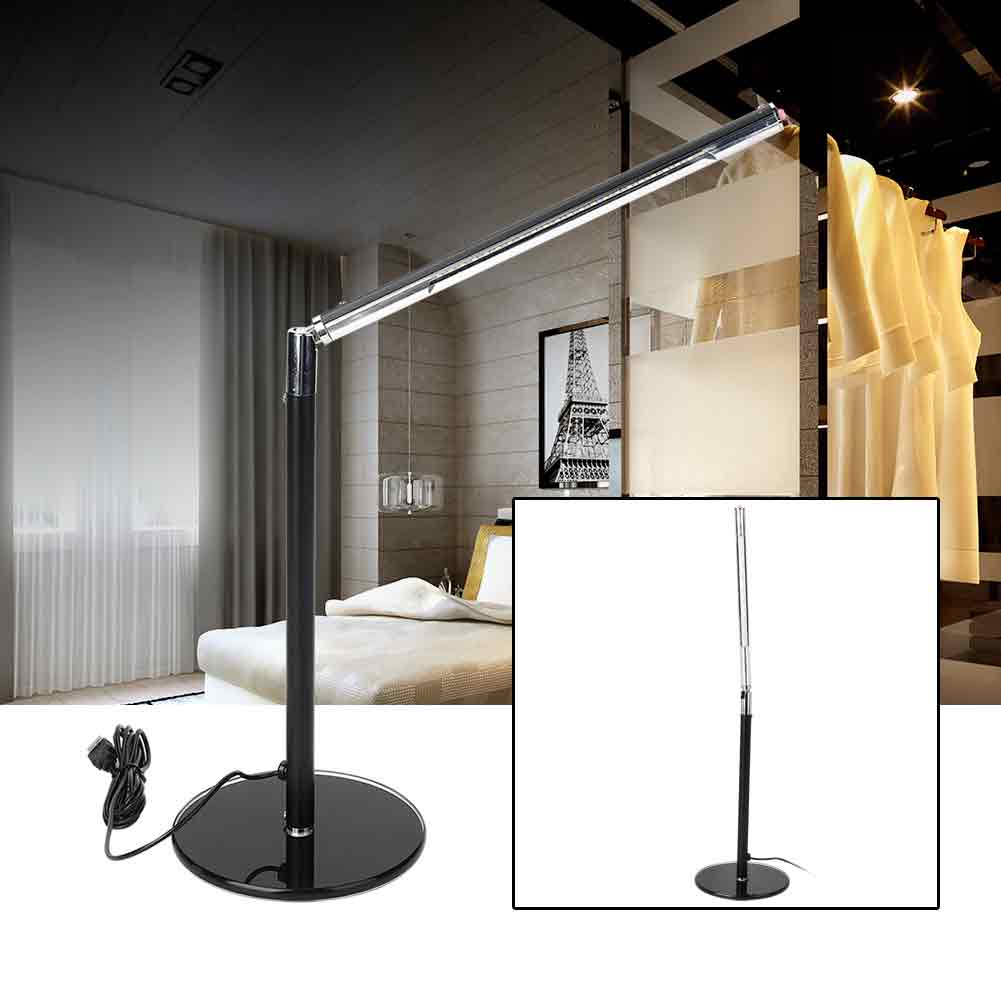Wiederaufladbare, Faltbare Led-schreibtischlampe (5 V, 4,5 W) Mit Usb-anschluss, Schwarz, Ideal Für Schlafzimmer, Lesen Und Lernen, Verstellbare Tischbeleuchtung