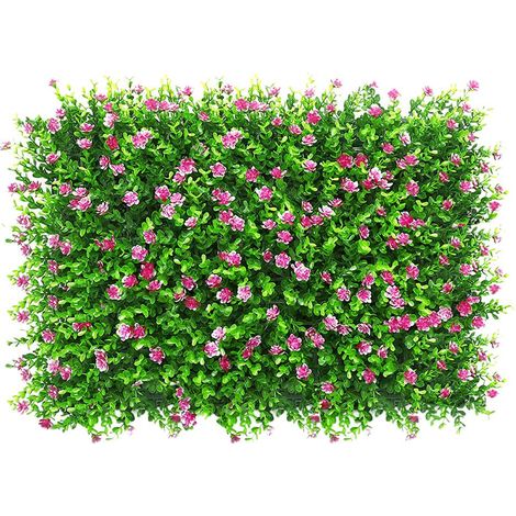 Kunstrasenmatte, Künstliche Hecke Und Kunststoffzaun Für Garten, Terrasse, Balkon, Außendekoration, 2er-set, Grün, Pflegeleicht.