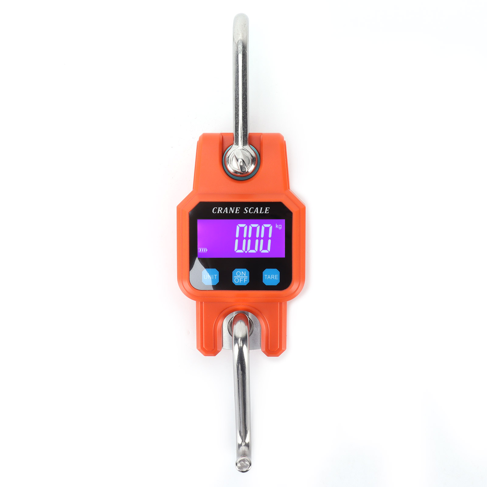 Wh-c06 Wiederaufladbare Digitale Elektronische Waage, Tragbarer Digitaler Hebehaken, Hängewaage Für Den Heimgebrauch, Orange