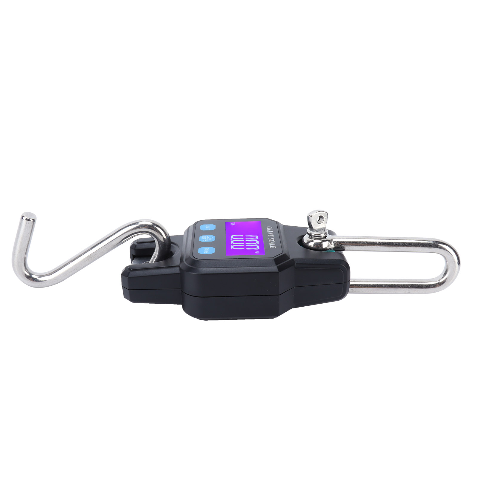 Wh-c06 Wiederaufladbare Digitale Hängewaage, 100 Kg Tragkraft, Tragbarer Elektronischer Haken, Led-digitalwaage Für Zuhause, Schwarz