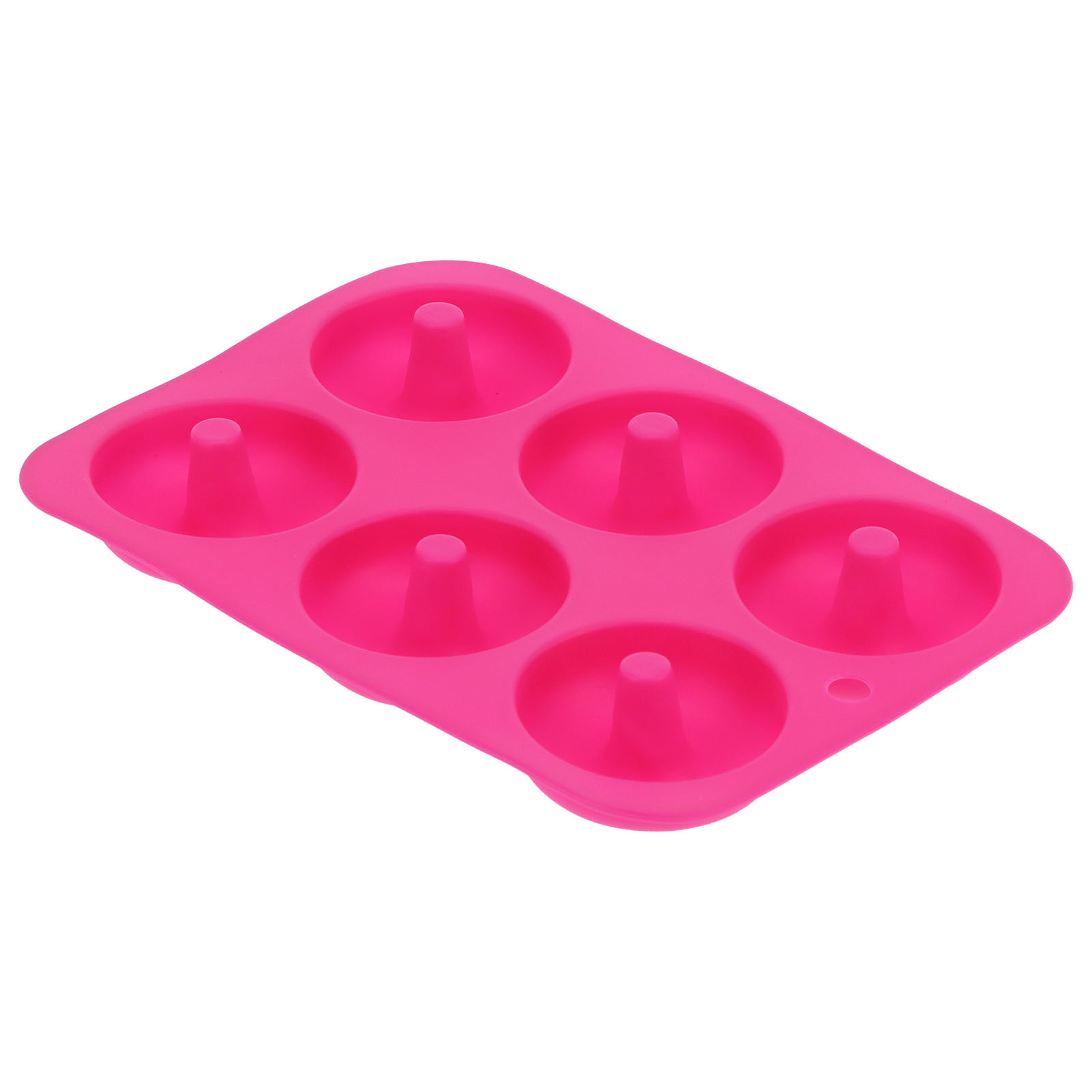 Silikon-donutform Mit 6 Mulden, Rot Und Rosa, Für Schokolade, Kuchen, Brot, Backblech, Wiederverwendbares Backzubehör