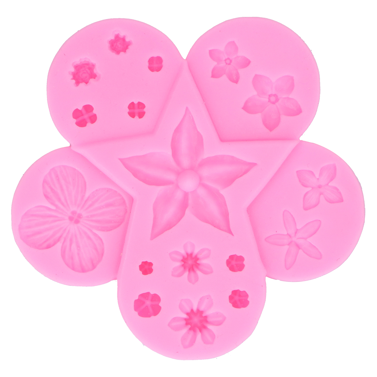 Schokoladenform Aus Silikon In Blumen- Und Blattform, Diy-gebäckwerkzeug Für Fondant Und Kuchen, Rosa, Wiederverwendbare Küchenform.