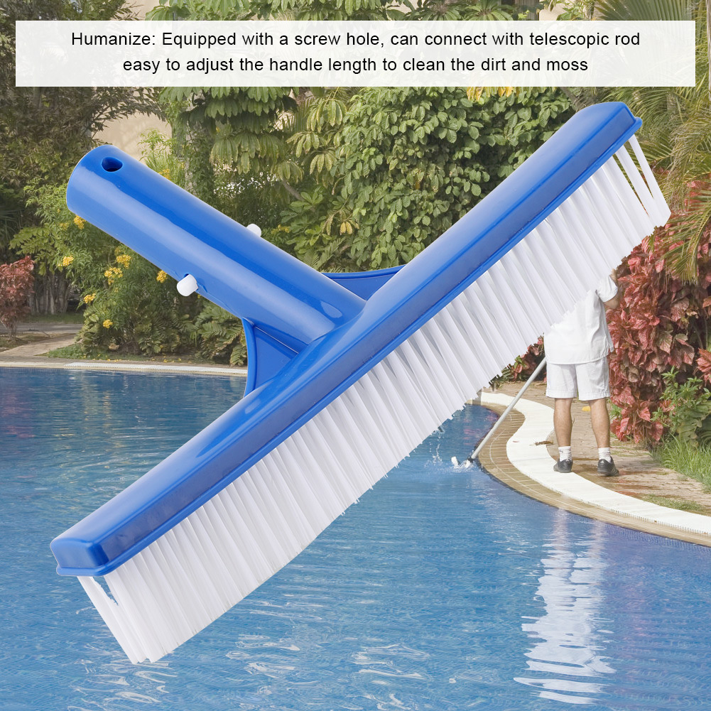 10-zoll-kunststoff-poolreinigungsbürste, Gegen Algen Und Schmutz, Werkzeug Für Teich, Spa, Thermalquelle, Wartungsausrüstung