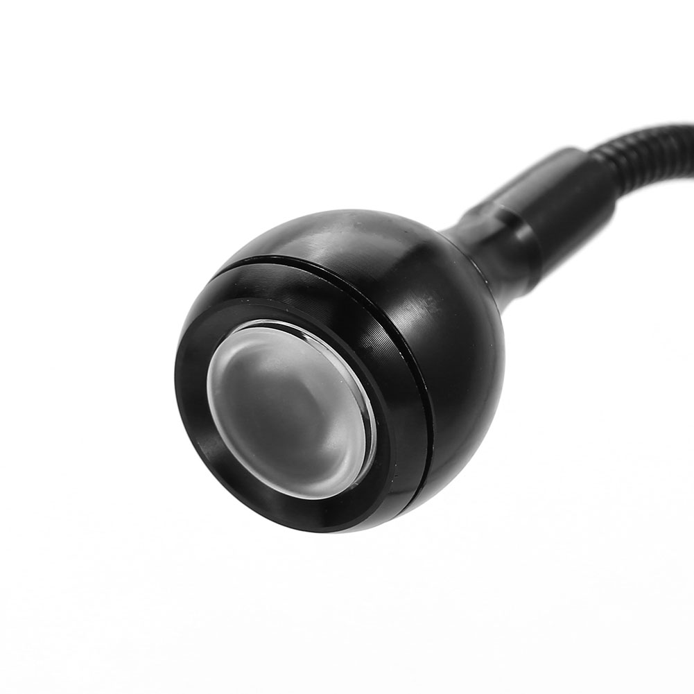 Flexible Usb-led-leselampe Mit Schwanenhals, Klemme Für Computer Und Tisch, Kaltweiß, 1 W, Tragbar Und Verstellbar, Schwarz
