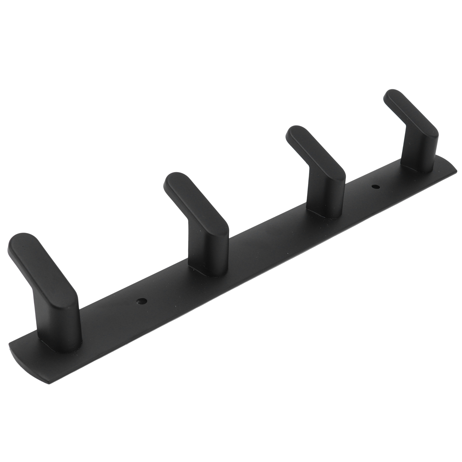 Set Mit 4 Schlichten Aluminium-wandhaken Zur Wandmontage In Küche, Bad Und Schrank, Schwarz, Moderne Garderobe