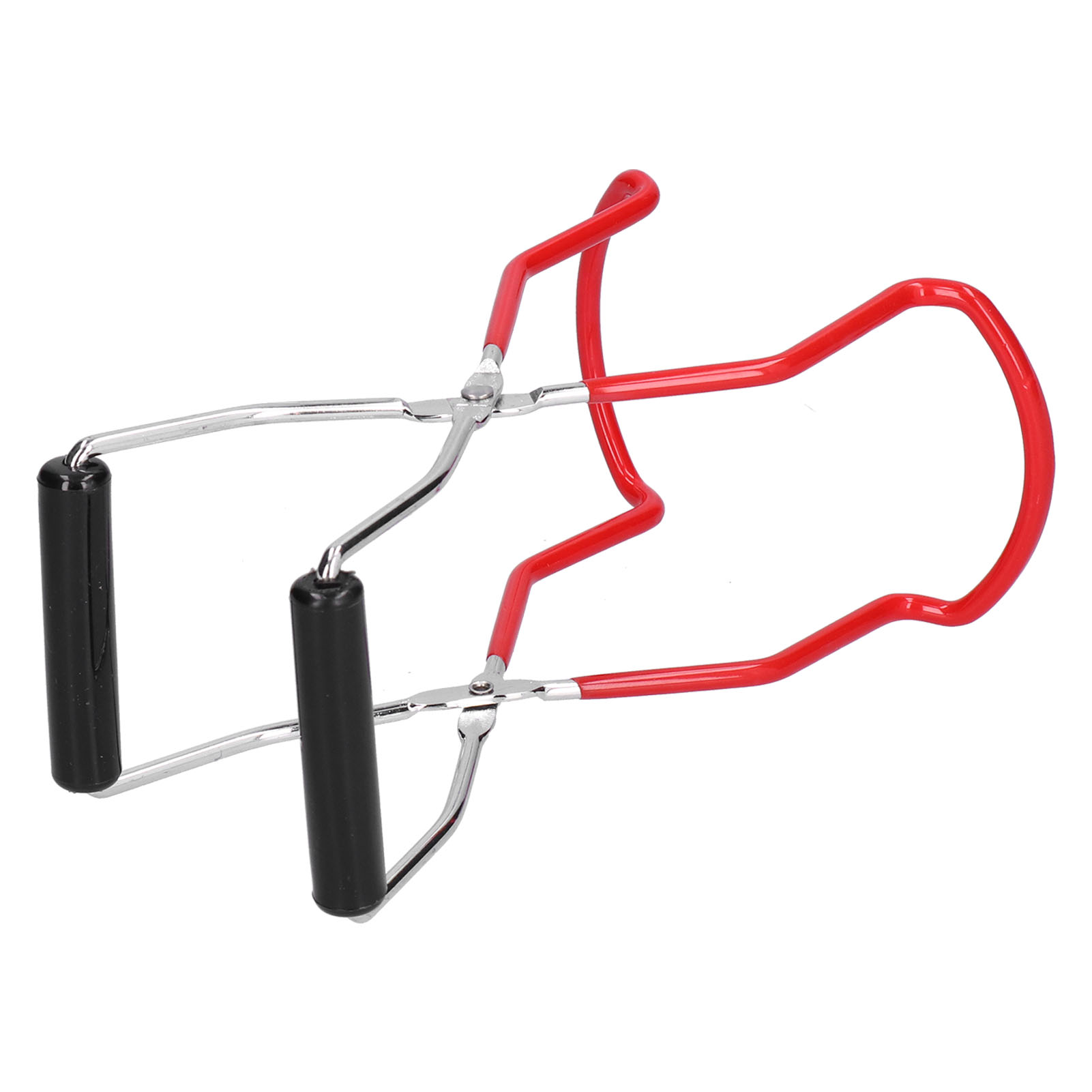 Multifunktionale Topfzange Aus Edelstahl Und Pp, Rutschfester Und Hitzebeständiger Abtropfkorb, Rotes Küchenutensil