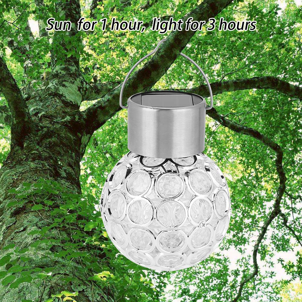 Dekorative Solarkugel Für Den Garten, Mehrfarbige Led-lampe Mit Farbwechsel, Hängeleuchte Für Wege Und Landschaftsgestaltung, Langlebige Beleuchtung