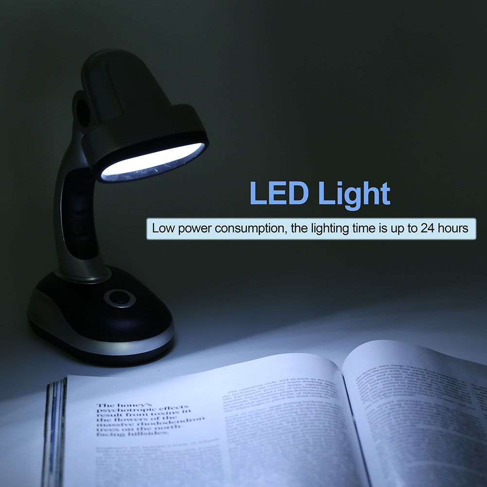 12-flammige Led-schreibtischlampe, Augenschonendes Leselicht, Ideal Zum Lernen Und Arbeiten Zu Hause.