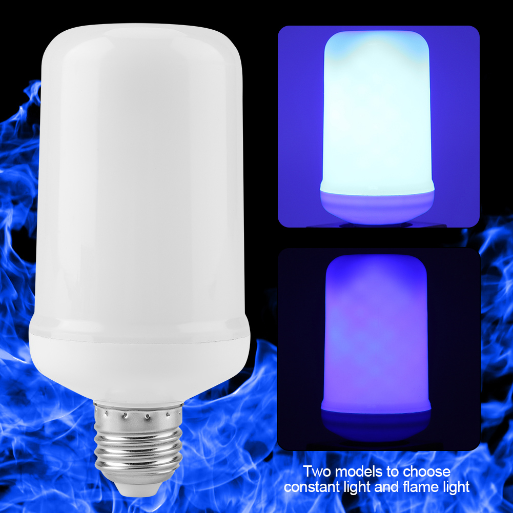 Blaue Led-flammenlampe Mit Schwerkraftsensor, Dekorative Glühbirne Mit Feuereffekt Für Partys, Feste Und Stimmungsvolle Atmosphäre, Realistische Lichtsimulation.