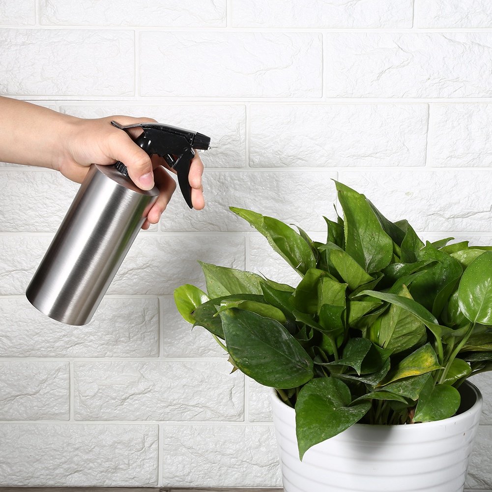 Multifunktionale Gießflasche Aus Edelstahl 304, Manuelle Druckpumpe, 550-ml-blumensprüher, Tragbare Gartengießkanne.