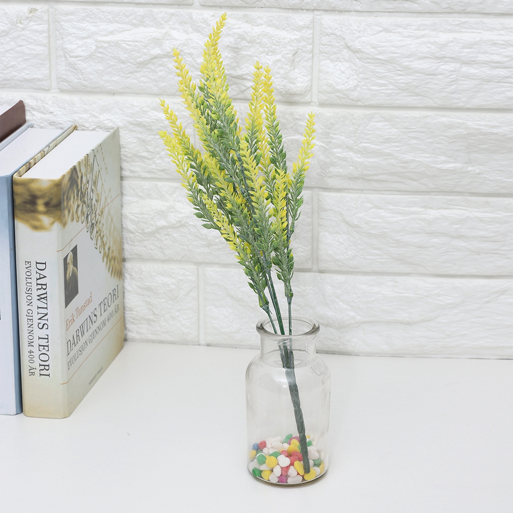 Künstlicher Lavendel-brautstrauß, 25 Köpfe, Gelbe Kunstblumen, Heimdekoration, Partyaccessoire, Zeremonie