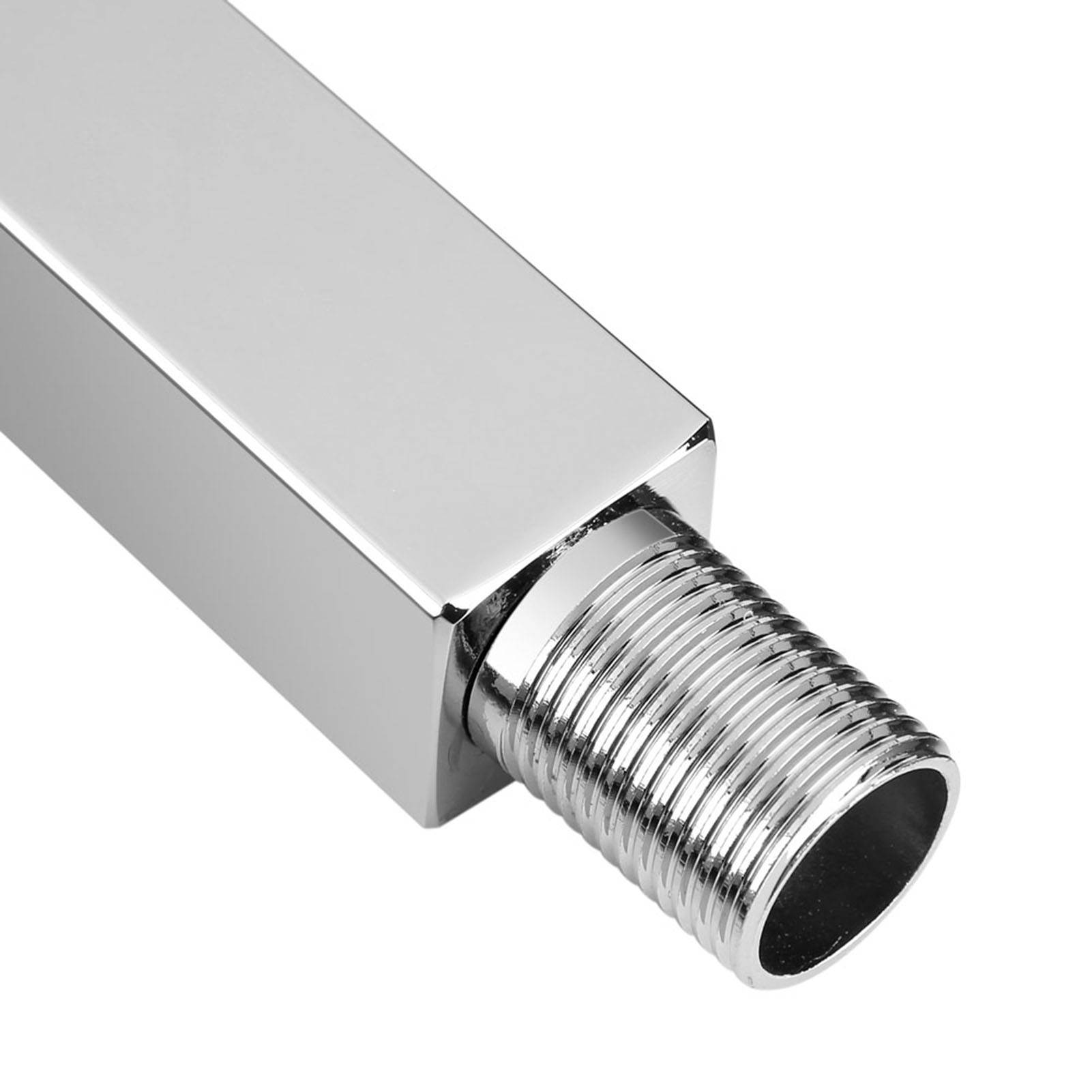 30 Cm Lange Verchromte Duschstange, Quadratischer, Wandmontierter Verlängerungsarm Für Badezimmer-duschkopf