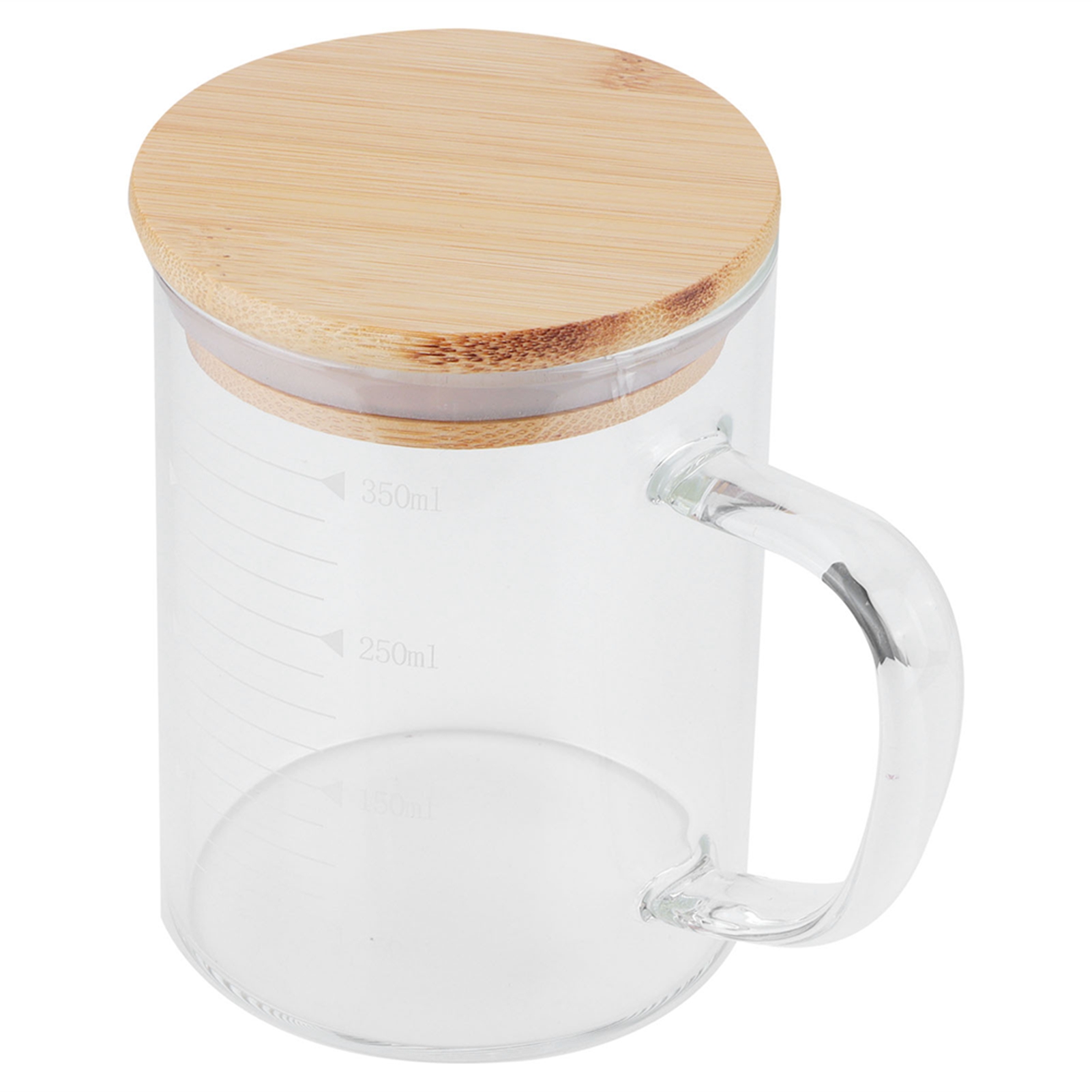 350-ml-messbecher Aus Borosilikatglas Mit Deckel, Hitzebeständig, Für Hotel, Restaurant, Zuhause