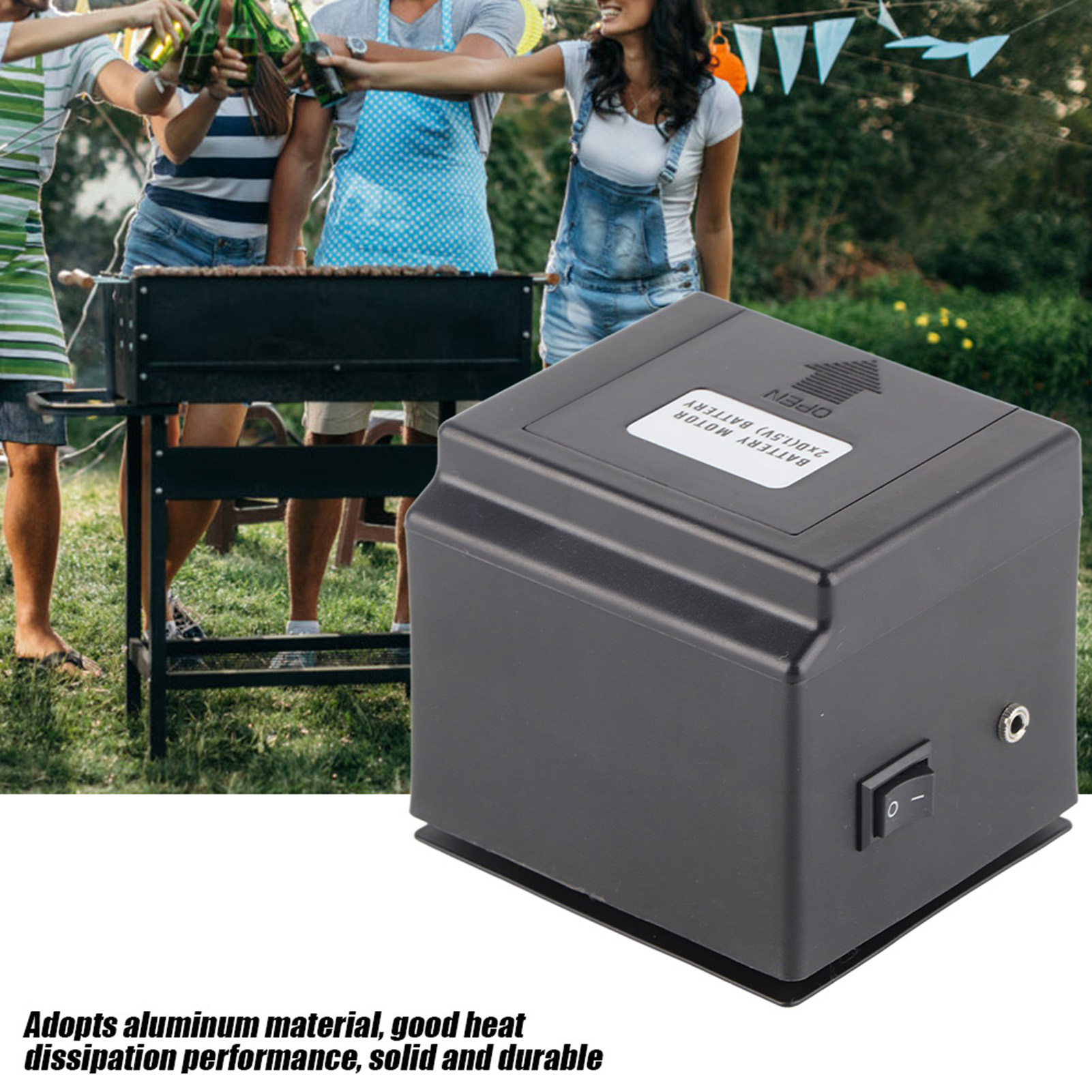 3v Gleichstrom-grillspießmotor, Batteriebetriebenes Grillzubehör, Drehbarer Spieß Für Outdoor-grills