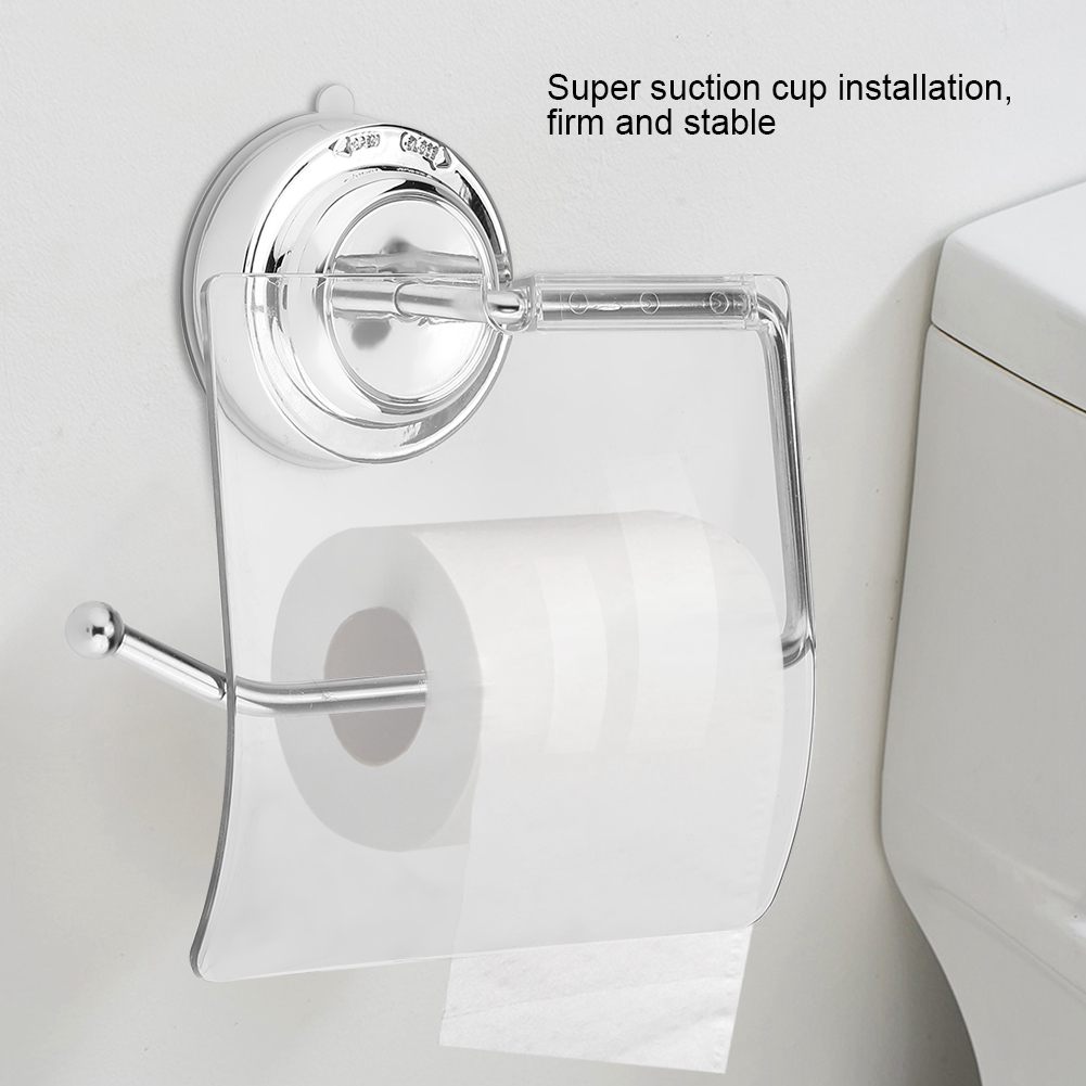2er-set Selbstklebende Toilettenpapierhalter, Kein Bohren Erforderlich, Wasserfester Toilettenpapierhalter Für Badezimmer, Saugnapf- Und Schraubbefestigung, Ideal Für Zuhause Und Hotel