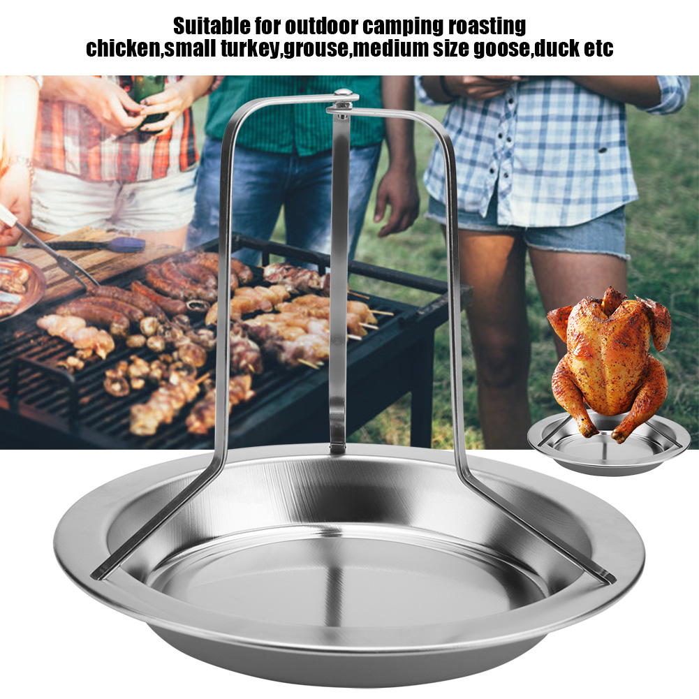 Vertikaler Hähnchenbratrost Aus Edelstahl, Grillrost, Grillbesteck, 1 Stück