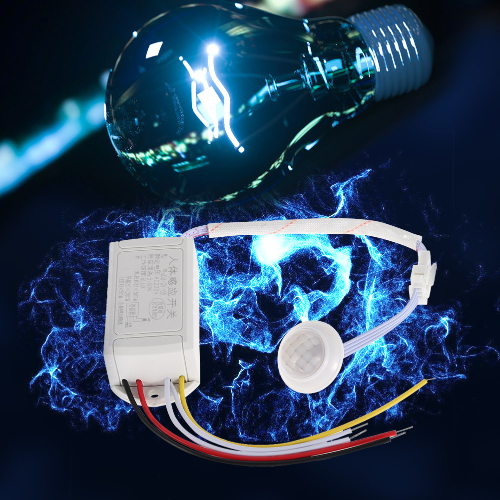 220v Miniatur-infrarot-bewegungsmelder-schalter Für Led-lampen