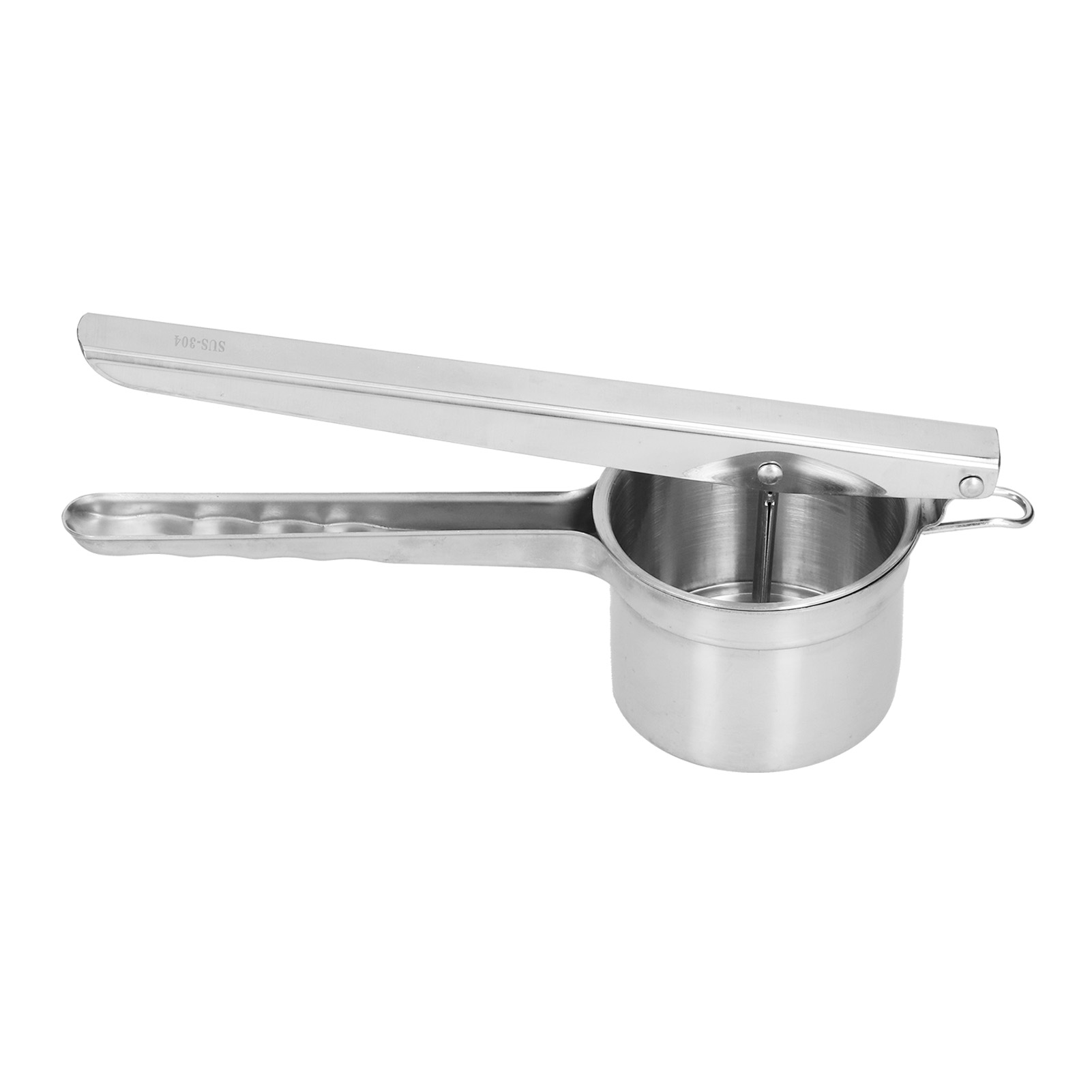 Manueller Kartoffelstampfer Aus Edelstahl, Kartoffelpresse Für Die Küche, Gemüsesieb, Kartoffelstampfer, Robust Und Praktisch.