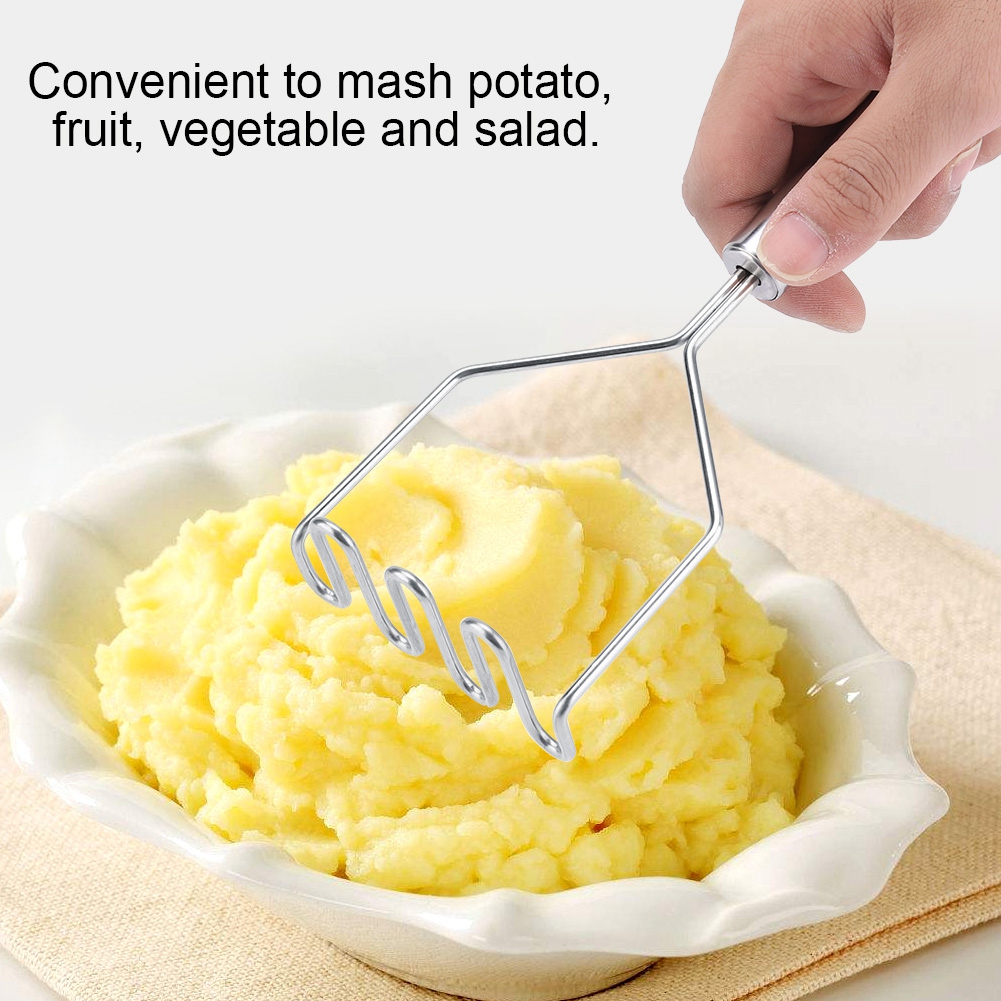 Kartoffelstampfer Aus Edelstahl Mit Griff, Gemüsezerkleinerer, Praktisches Küchenutensil