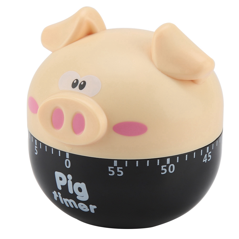 Niedlicher Mechanischer Küchentimer In Schweinchenform, Countdown-timer Zum Kochen, Zeitmessgerät, Kitschige Dekoration, 60 Minuten