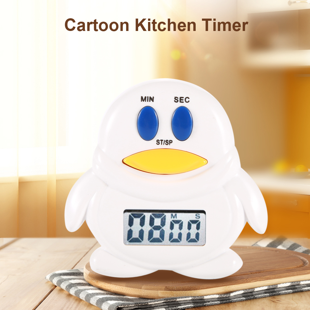 Lcd-digital-küchentimer, Niedlicher Elektronischer Pinguin-timer Zum Kochen Und Backen, Praktischer Countdown-timer