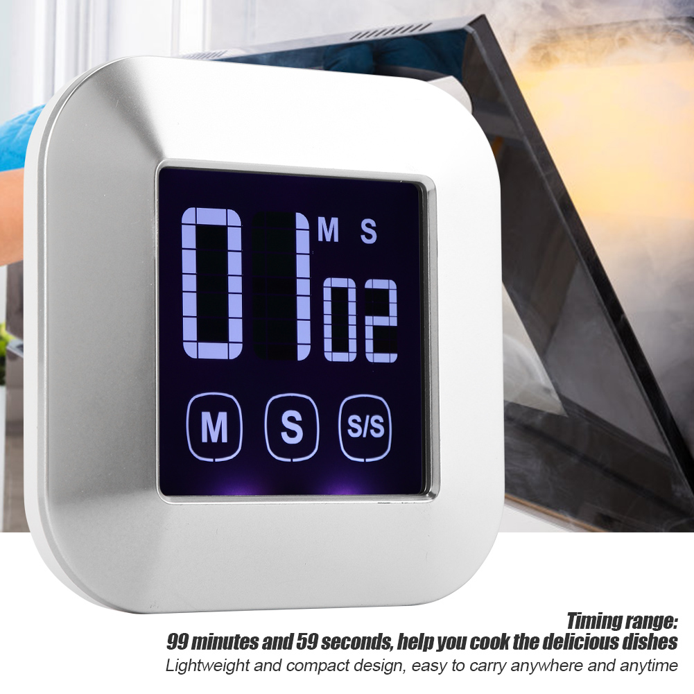 Digitaler Küchentimer Mit Großem Led-touchscreen, Elektronische Digitale Stoppuhr Mit Hintergrundbeleuchtung