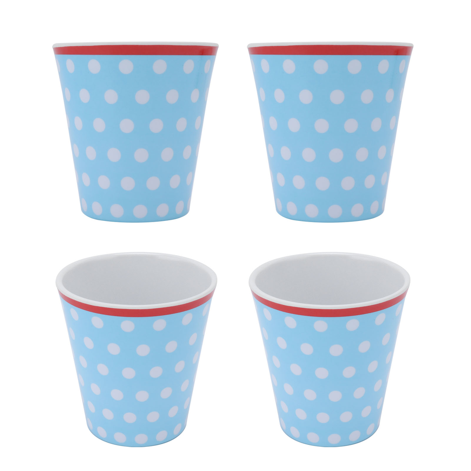 Melaminbecher In Porzellanoptik, Robuste Trinkbecher Für Schule Oder Restaurant, Elegantes Geschirr, 4er-set