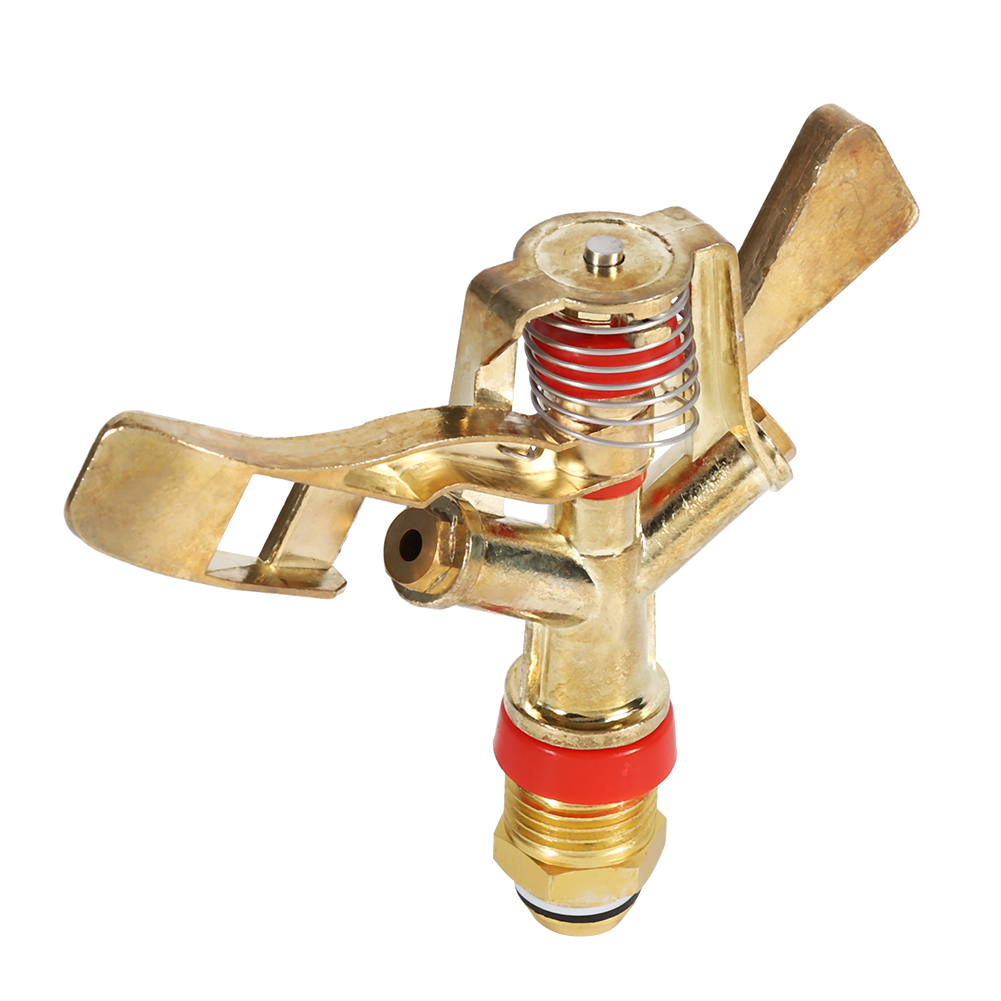 1/2-zoll-messing-drehsprinklerdüse, Drehbarer Schwenkarm Für Die Gartenbewässerung, Verstellbarer Strahlsprüher, Hochleistungsanschluss.