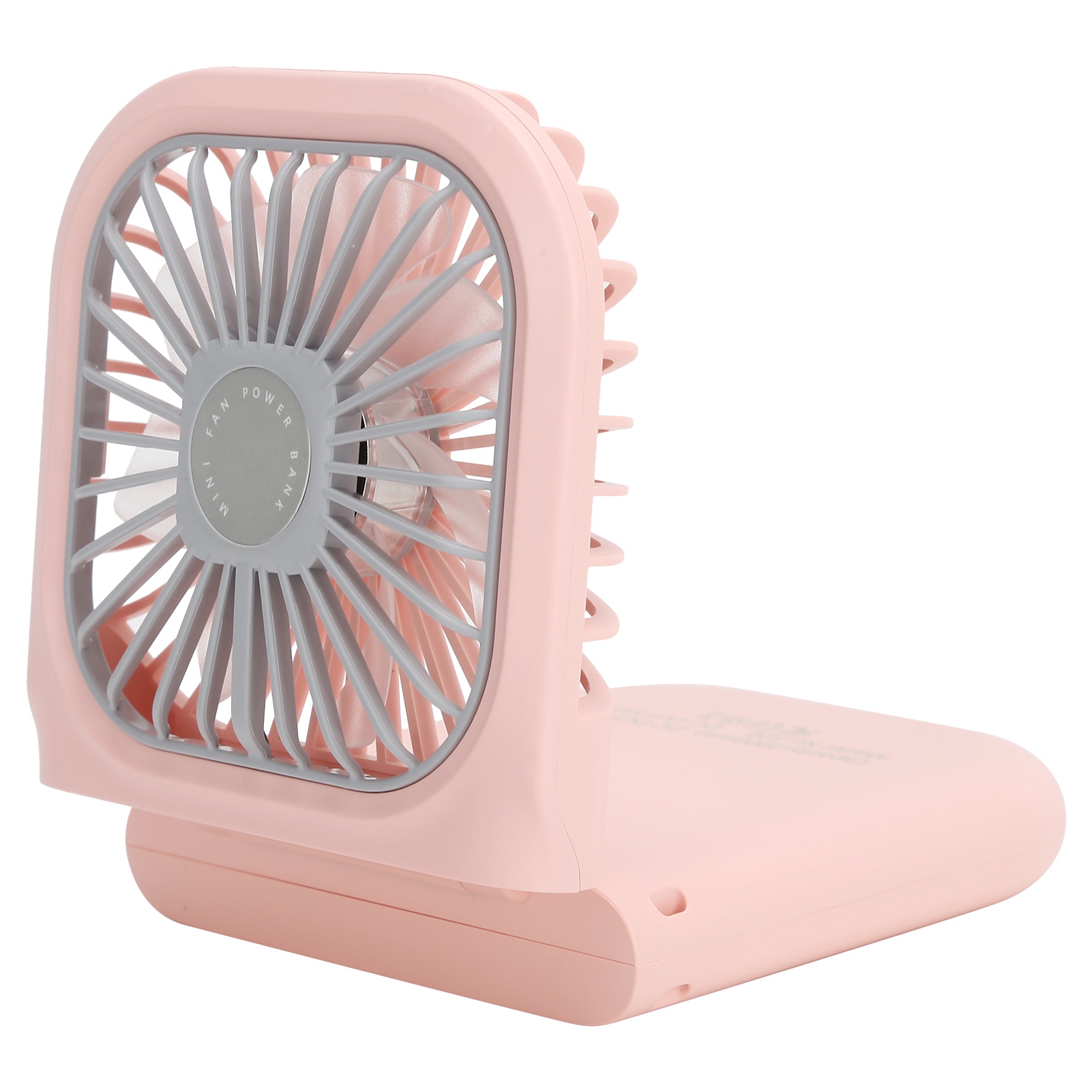 Mini-nackenventilator Zum Zusammenklappen, 3 Geschwindigkeitsstufen, Usb-aufladbar, Leise, Für Zuhause, Büro Und Outdoor-aktivitäten, Rosa